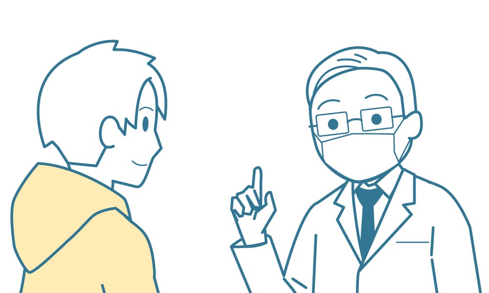 受付・体調確認のイメージ